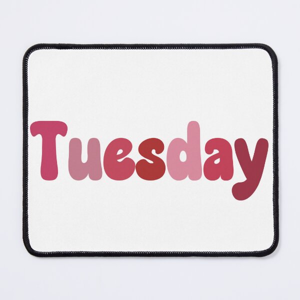 Item preview, Tuesday Calendar Pink Bubble Font designed and sold by cherry-snail.