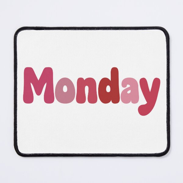 Item preview, Monday Calendar Pink Bubble Font designed and sold by cherry-snail.