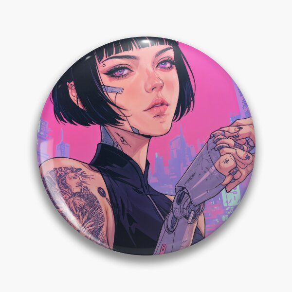 Item preview, Cyberpunk Femme Fatale designed and sold by Nova Thorne Designs.