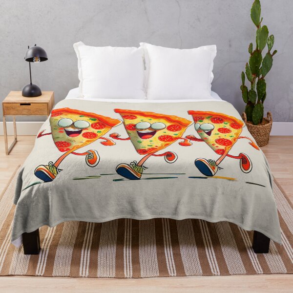 Item preview, Pizza running funny bold fashion apparel  designed and sold by JumWow.