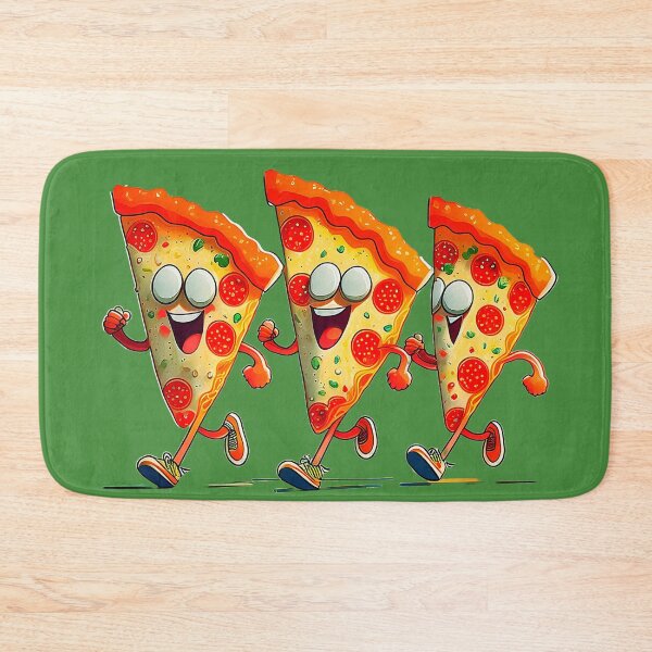 Item preview, Pizza running funny bold fashion apparel  designed and sold by JumWow.