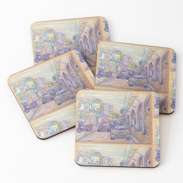 Item preview, Jaffa Street at Sunset  designed and sold by Julia's Print Studio .