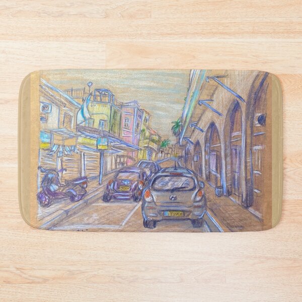 Item preview, Jaffa Street at Sunset  designed and sold by Julia's Print Studio .