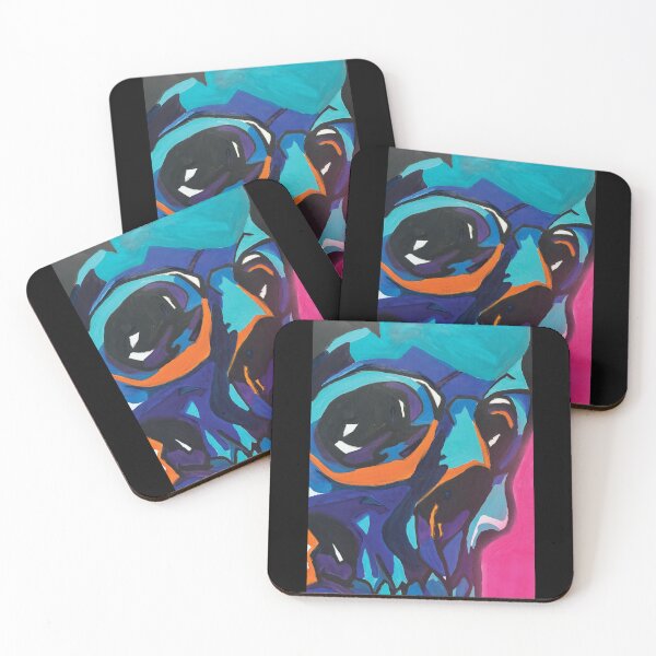 Item preview, Neon Skull Inferno- Abstract skull art designed and sold by ZuluSoul.