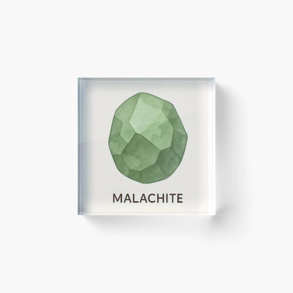 Item preview, Elegant Green Malachite Gemstone – Minimalist Crystal Design for Stickers, T-Shirts & Mugs designed and sold by JuliJoy.