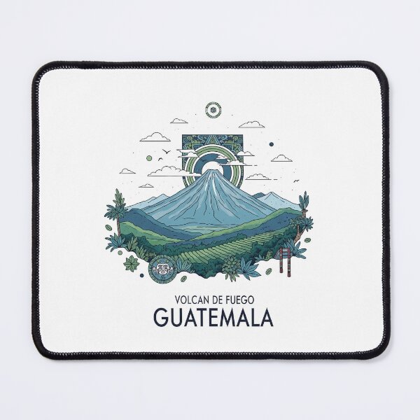 Aperçu de l'œuvre Guatemala - Volcan De Fuego (Collection Pays) créée et vendue par HeartbeatPrint.