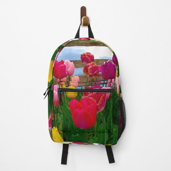 Item preview, Tulip Assortment by the Lake – Spring Floral Landscape designed and sold by Hanna Mavi Studio .
