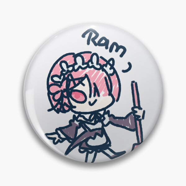 Item preview, Ram in kids Drawing Chibi Sticker designed and sold by NekoVoiid.