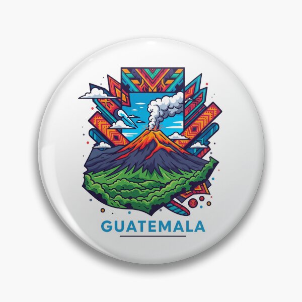 Aperçu de l'œuvre Guatemala - Volcan De Fuego (Collection Pays) créée et vendue par HeartbeatPrint.