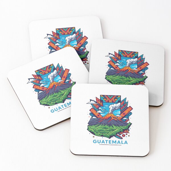 Aperçu de l'œuvre Guatemala - Volcan De Fuego (Collection Pays) créée et vendue par HeartbeatPrint.