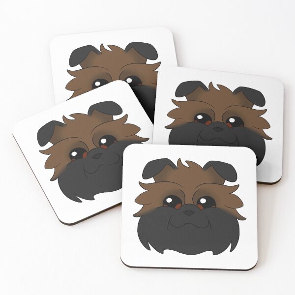 Item preview, Brown Affenpinscher Black Ears Snout designed and sold by OliRoseArt.