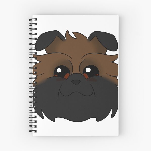 Item preview, Brown Affenpinscher Black Ears Snout Tear Stains designed and sold by OliRoseArt.