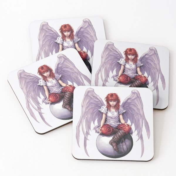 Item preview, Red Haired Fairy Angel Sitting on Celestial Orb designed and sold by Parkerzz.