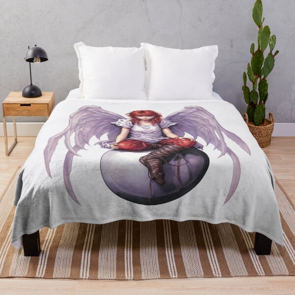 Item preview, Red Haired Fairy Angel Sitting on Celestial Orb designed and sold by Parkerzz.