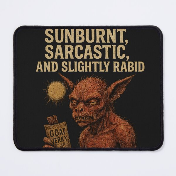 Item preview, Funny Chupacabra Shirt Sunburnt, Sarcastic, and Slightly Rabid Cryptid Humor designed and sold by SquatchCreek.