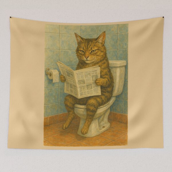Item preview, Caturday Morning Routine designed and sold by Enea Kelo.