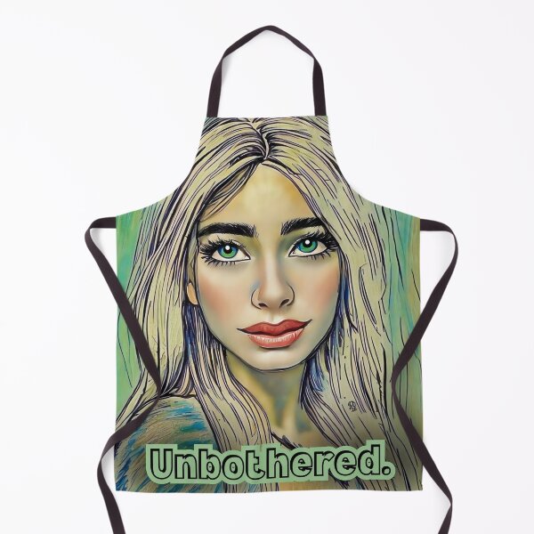 Item preview, Unbothered Green-Eyed Girl Art Print designed and sold by gleefulme.