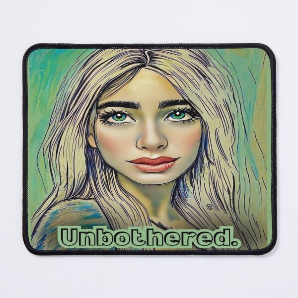 Item preview, Unbothered Green-Eyed Girl Art Print designed and sold by gleefulme.