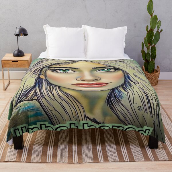 Item preview, Unbothered Green-Eyed Girl Art Print designed and sold by gleefulme.