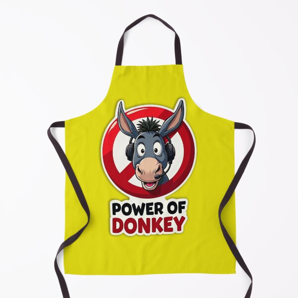 Item preview, Power of Donkey Funny Satirical Sticker designed and sold by Kuber16.