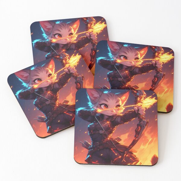 Item preview, Chibi Cat Ranger - Fire designed and sold by Chibi's & Coffee.