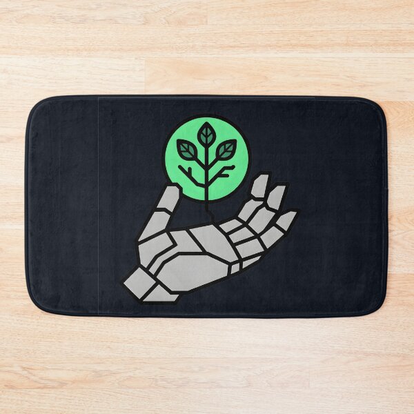 Item preview, Green Future Robotic Hand Emblem designed and sold by MysticArtisan.