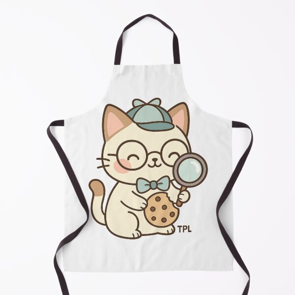 Artikelvorschau, Kawaii Cookie Inspector Maus – Süßer Backaufkleber entworfen und verkauft von Tenpercentluck.