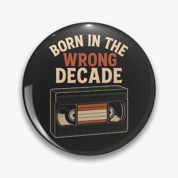 Item preview, Born in the Wrong Decade – Retro Nostalgia Tape Art designed and sold by BloomOfDesign.
