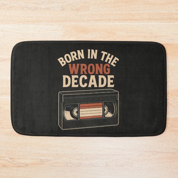 Item preview, Born in the Wrong Decade – Retro Nostalgia Tape Art designed and sold by BloomOfDesign.