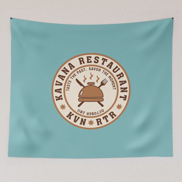 Item preview, Vintage Restaurant Emblem with Cloche and Cutlery designed and sold by Joserblast.