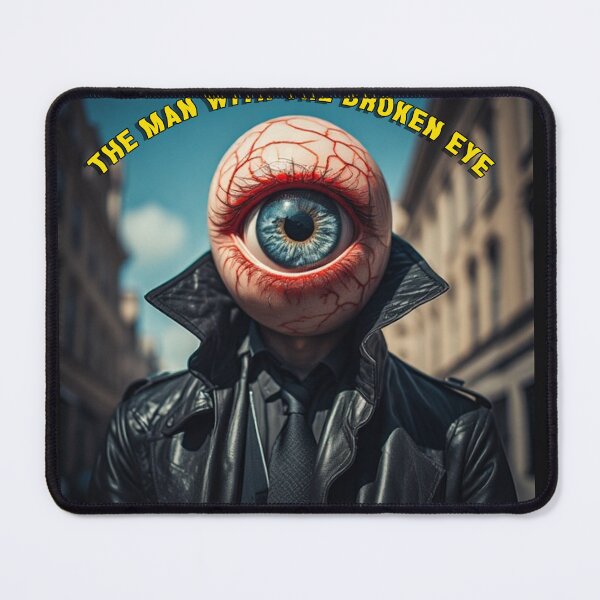 Item preview, THE MAN WITH THE BROKEN EYE designed and sold by PSYCHOKITTY MERCH.