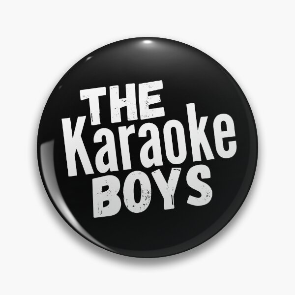 Item preview, The Karaoke Boys White Logo on Black Tee designed and sold by TheKaraokeBoys.