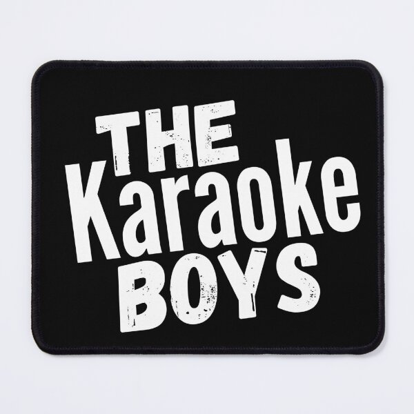 Item preview, The Karaoke Boys White Logo on Black Tee designed and sold by TheKaraokeBoys.