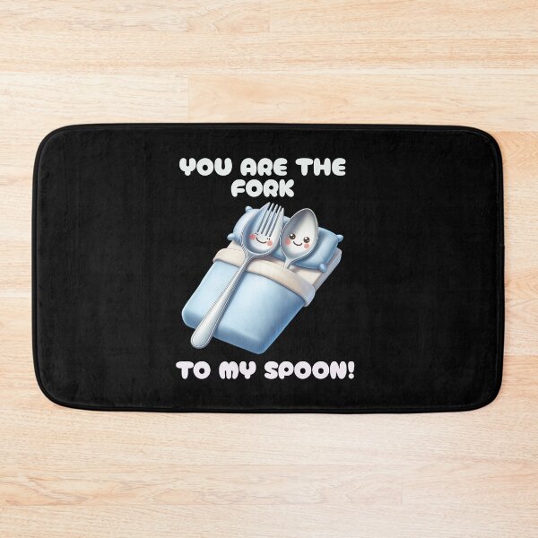 Item preview, Cute Fork and Spoon Love Couple Art designed and sold by HustleBossLady247.