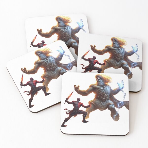 Item preview, Kratos vs Zeus | GOW designed and sold by GeekArtUniverse.