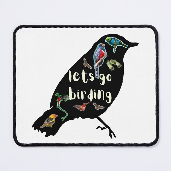 Item preview, Let's Go Birding TRogon Quetzal Tanager Hawk Birding Birdwatcher designed and sold by Alvaro-Miranda.