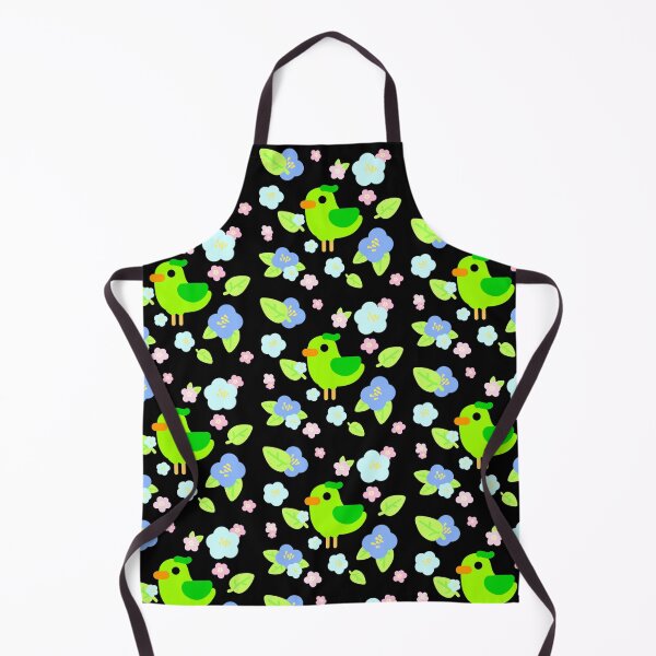 Item preview, An illustration of a cute green parrot surrounded by leaves and small rose flowers designed and sold by katecheerycake.