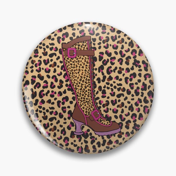 Item preview, Fluevog Sugarcandy Boot with Leopard Print designed and sold by anne m bray.