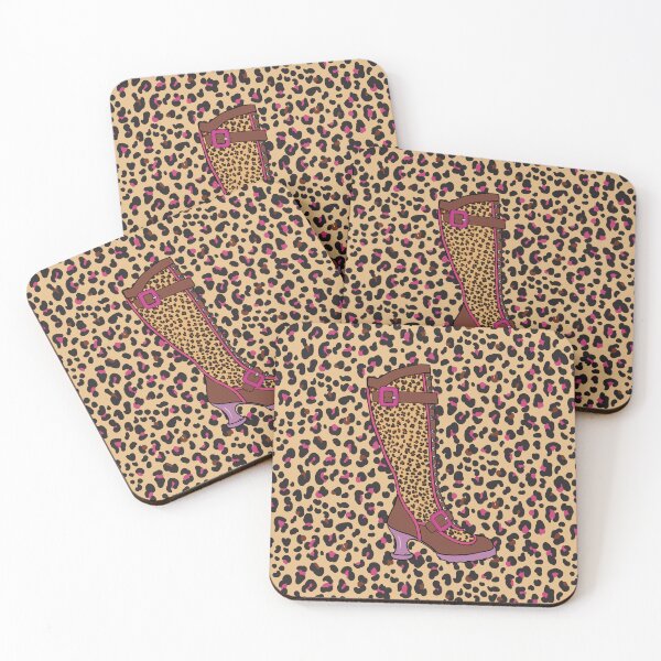 Item preview, Fluevog Sugarcandy Boot with Leopard Print designed and sold by anne m bray.