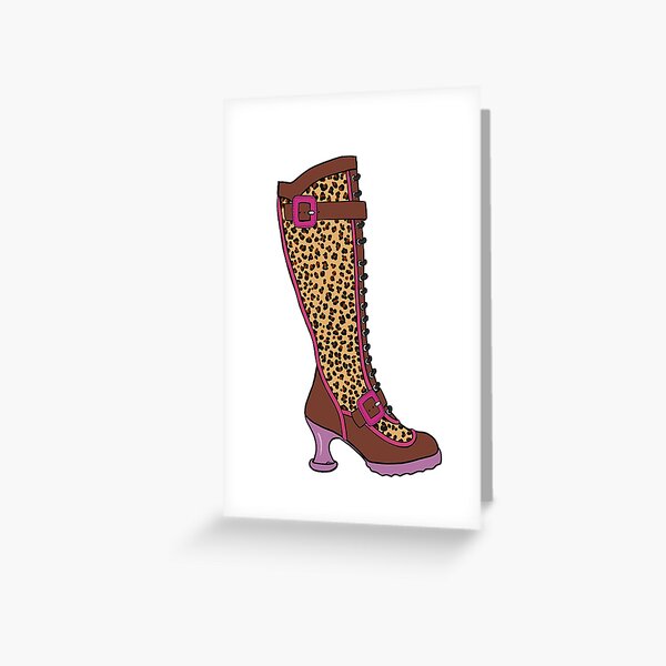 Artikel-Vorschau von Fluevog Sugarcandy Boot mit Leopardenmuster, designt und verkauft von anne m bray.