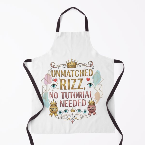 Item preview,  Unmatched Rizz No Tutorial Needed - Confident King Queen Energy Art designed and sold by AnnDesignStudio.