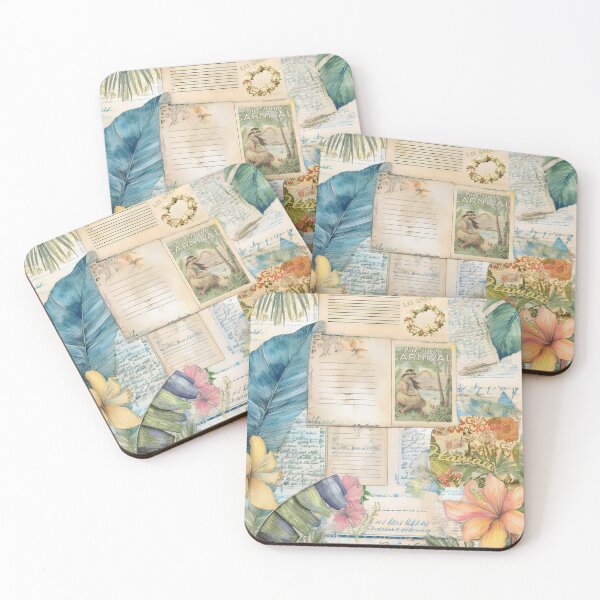 Artikelvorschau, Vintage Hawaiian Scrapbook Seite 2 entworfen und verkauft von J Marielle Designs.
