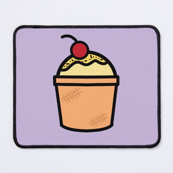 Item preview, vanilla ice cream in a cup with a cherry on top designed and sold by IzzyMusique.