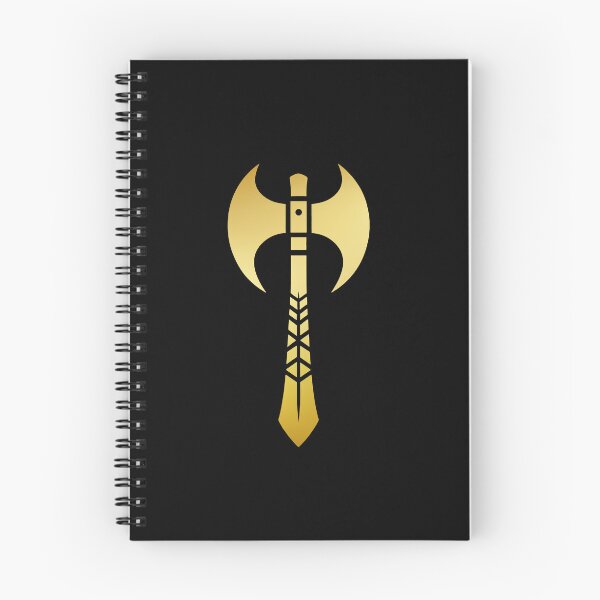 Item preview, Golden Double-Sided Battle Axe Design designed and sold by Evolvity.