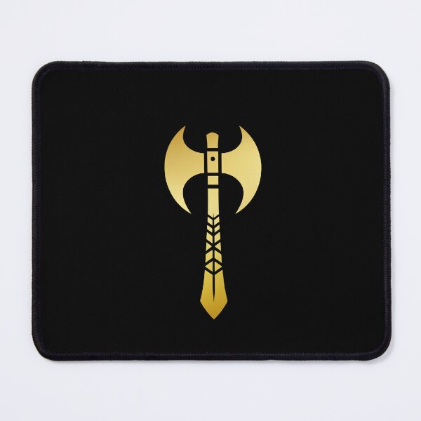 Item preview, Golden Double-Sided Battle Axe Design designed and sold by Evolvity.