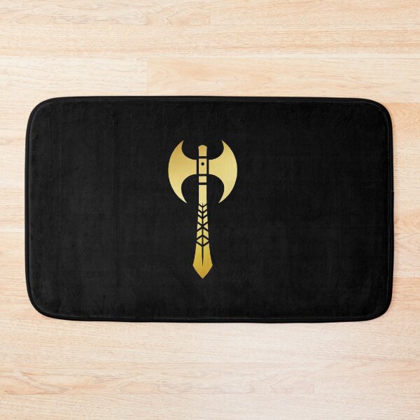 Item preview, Golden Double-Sided Battle Axe Design designed and sold by Evolvity.