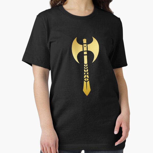 Item preview, Golden Double-Sided Battle Axe Design designed and sold by Evolvity.