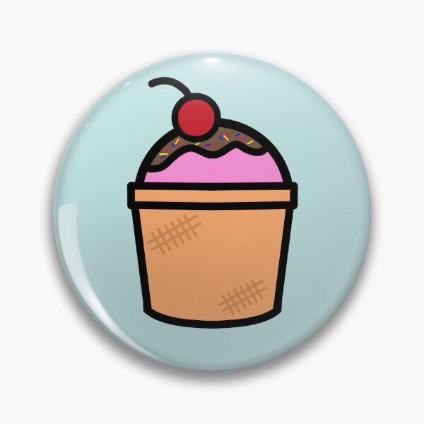 Item preview, strawberry ice cream in a cup with a cherry on top  designed and sold by IzzyMusique.