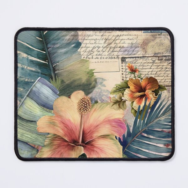 Item preview, Vintage Hawaiian Scrapbook Page Hibiscus designed and sold by J Marielle Designs.