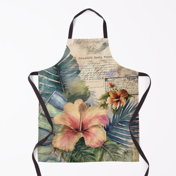 Artikelvorschau, Vintage Hawaiian Scrapbook Seite Hibiskus entworfen und verkauft von J Marielle Designs.